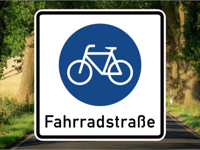 Fahrradstraße und Radwege in Nuthetal