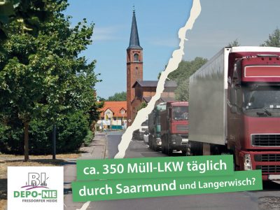 Aktuelles zur geplanten Deponie in der Fresdorfer Heide
